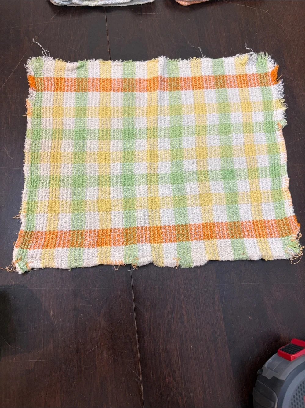 4 vintage multicolor dish cloths